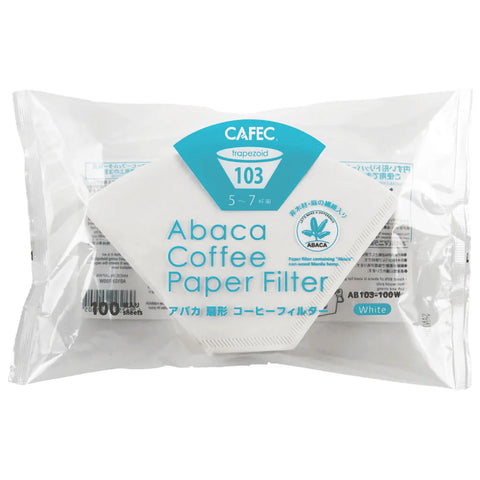Cafec 5-7 Cup Abaca Trapezoid Filter Paper 100 Pack Cafec 5-7 Cup Abaca Trapezoid Filter Paper 100 Pack