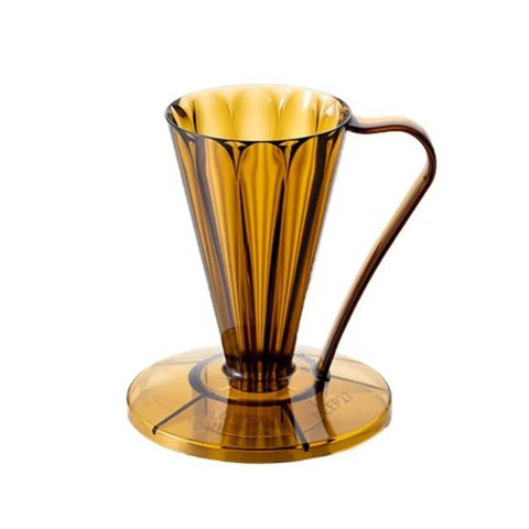Cafec Deep 27 Clear Brown Flower Dripper Cafec Deep 27 Clear Brown Flower Dripper