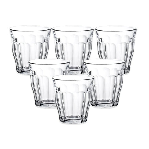 Duralex 130ml Picardie Glass Tumbler Set Duralex 130ml Picardie Glass Tumbler Set
