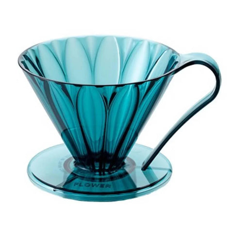 Cafec 2 Cup Flower Dripper Blue-Green Cafec 2 Cup Flower Dripper Blue-Green