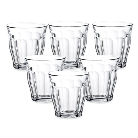Duralex 200ml Picardie Glass Tumbler Set Duralex 200ml Picardie Glass Tumbler Set