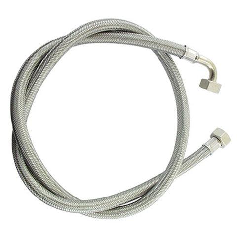 3/8 x 3/8 x 0.5m Stainless Steel Braided Hose With Elbow - Barista Supplies 3/8 x 3/8 x 0.5m Stainless Steel Braided Hose With Elbow - Barista Supplies