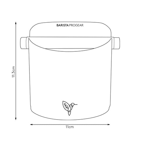 Barista Progear Black Miner Home Knock Bin - Barista Supplies Barista Progear Black Miner Home Knock Bin - Barista Supplies