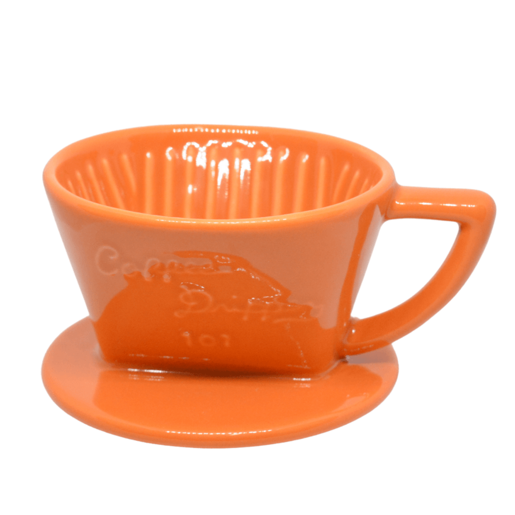 Cafec 1-2 Cup Orange Trapezoid Dripper - Barista Supplies Cafec 1-2 Cup Orange Trapezoid Dripper - Barista Supplies