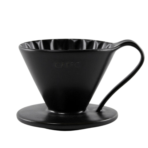 Cafec 1 Cup Black Flower Dripper - Barista Supplies Cafec 1 Cup Black Flower Dripper - Barista Supplies