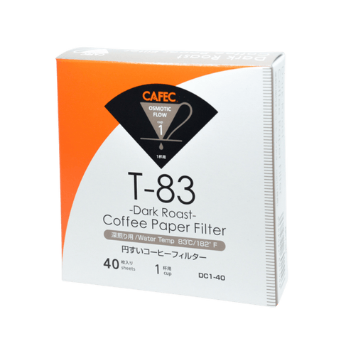 Cafec 1 Cup Dark Roast Filter Paper 40 Pack - Barista Supplies Cafec 1 Cup Dark Roast Filter Paper 40 Pack - Barista Supplies