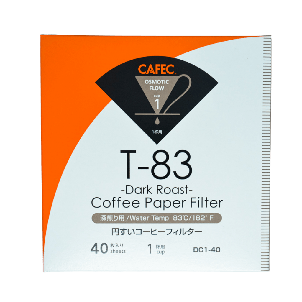 Cafec 1 Cup Dark Roast Filter Paper 40 Pack - Barista Supplies Cafec 1 Cup Dark Roast Filter Paper 40 Pack - Barista Supplies