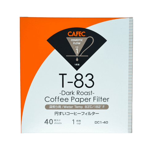 Cafec 1 Cup Dark Roast Filter Paper 40 Pack - Barista Supplies Cafec 1 Cup Dark Roast Filter Paper 40 Pack - Barista Supplies