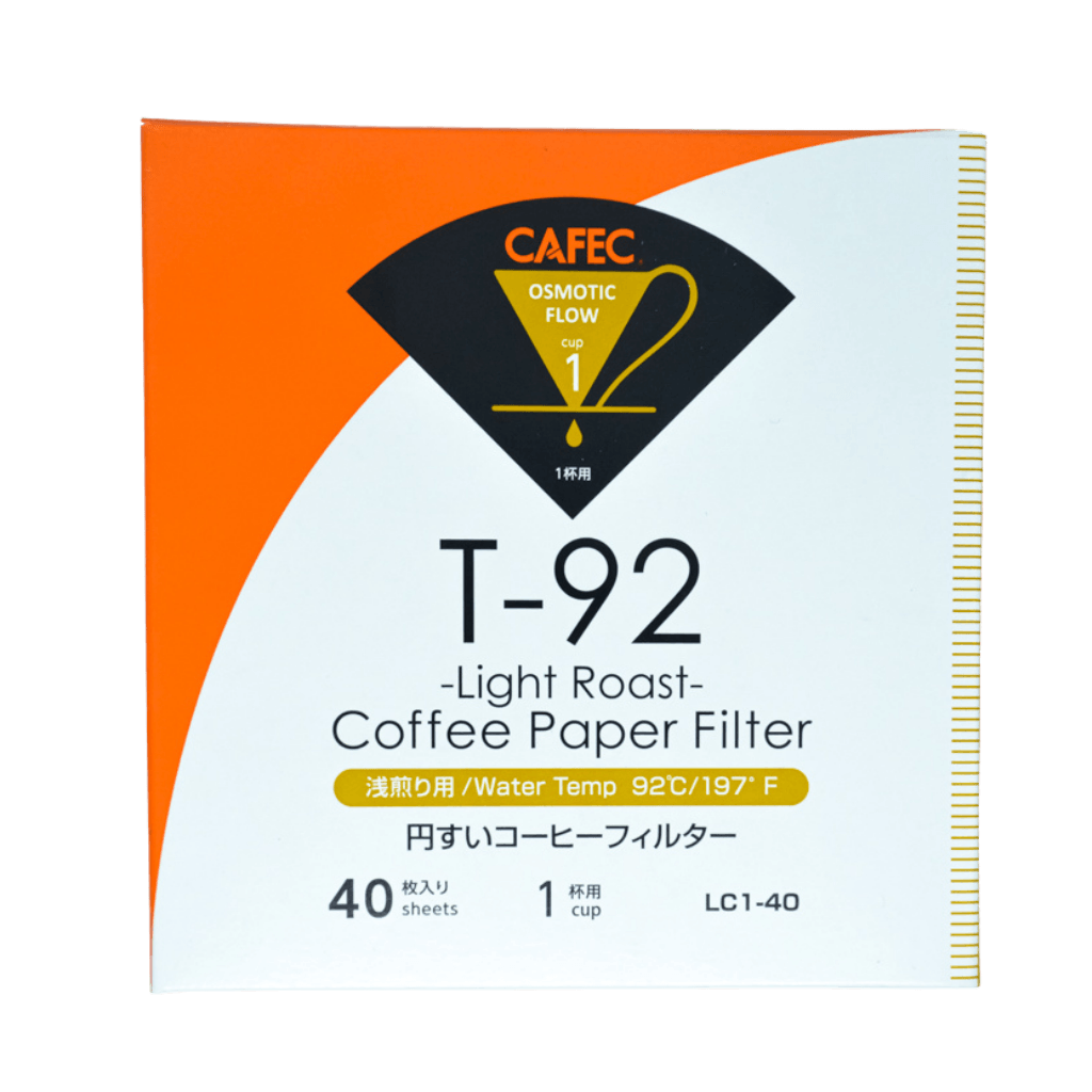 Cafec 1 Cup Light Roast Filter Paper 40 Pack - Barista Supplies Cafec 1 Cup Light Roast Filter Paper 40 Pack - Barista Supplies