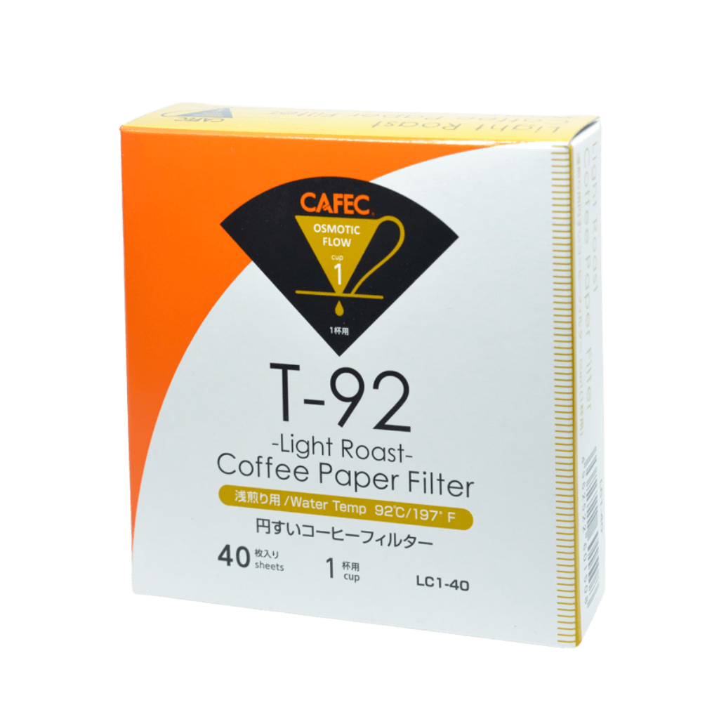 Cafec 1 Cup Light Roast Filter Paper 40 Pack - Barista Supplies Cafec 1 Cup Light Roast Filter Paper 40 Pack - Barista Supplies