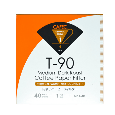 Cafec 1 Cup Medium Roast Filter Paper 40 Pack - Barista Supplies Cafec 1 Cup Medium Roast Filter Paper 40 Pack - Barista Supplies