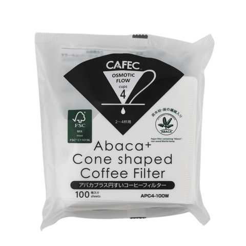 Cafec 2 Cup Abaca Plus Filter Paper 100 Pack - Barista Supplies Cafec 2 Cup Abaca Plus Filter Paper 100 Pack - Barista Supplies