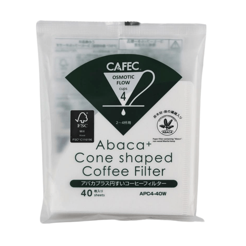 Cafec 2 Cup Abaca Plus Filter Paper 40 Pack - Barista Supplies Cafec 2 Cup Abaca Plus Filter Paper 40 Pack - Barista Supplies