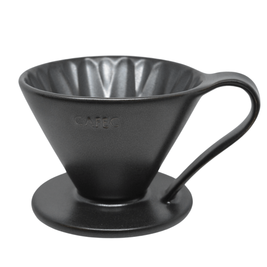 Cafec 2 Cup Black Flower Dripper - Barista Supplies Cafec 2 Cup Black Flower Dripper - Barista Supplies