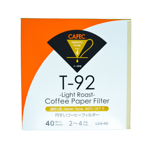 Cafec 2 Cup Light Roast Filter Paper 40 Pack - Barista Supplies Cafec 2 Cup Light Roast Filter Paper 40 Pack - Barista Supplies