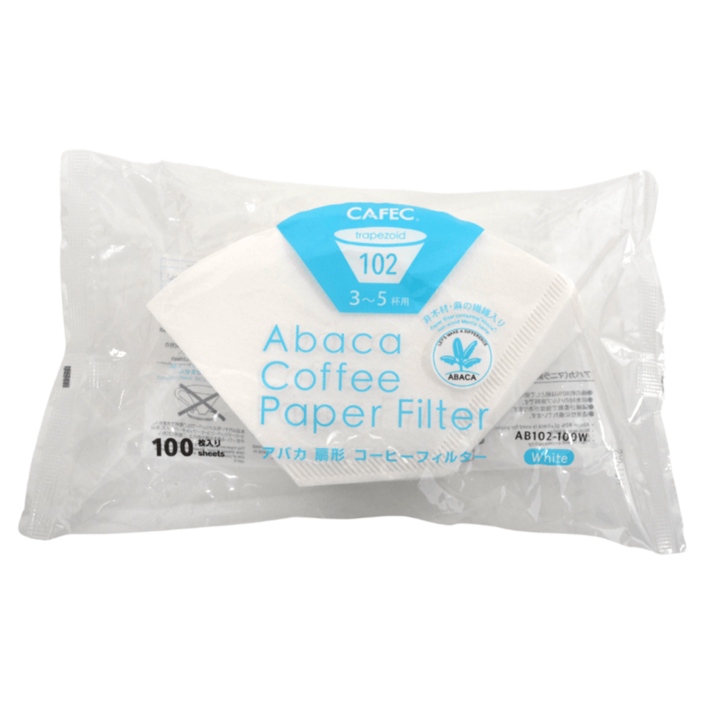 Cafec 3-5 Cup Abaca Trapezoid Filter Paper 100 Pack - Barista Supplies Cafec 3-5 Cup Abaca Trapezoid Filter Paper 100 Pack - Barista Supplies