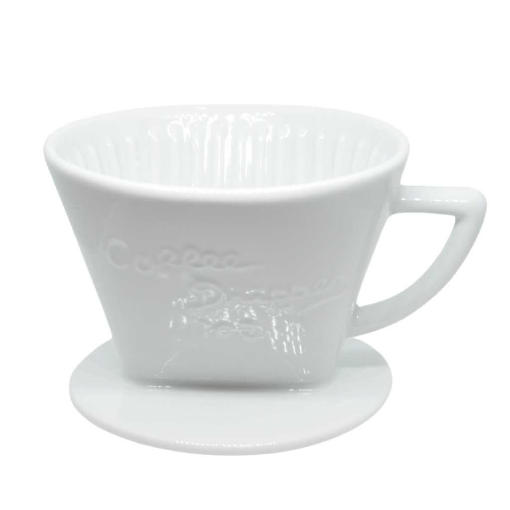 Cafec 3-5 Cup White Trapezoid Dripper - Barista Supplies Cafec 3-5 Cup White Trapezoid Dripper - Barista Supplies