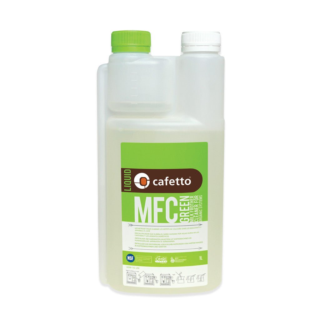 Cafetto 1 Litre Green Milk Frother Cleaner - Barista Supplies Cafetto 1 Litre Green Milk Frother Cleaner - Barista Supplies
