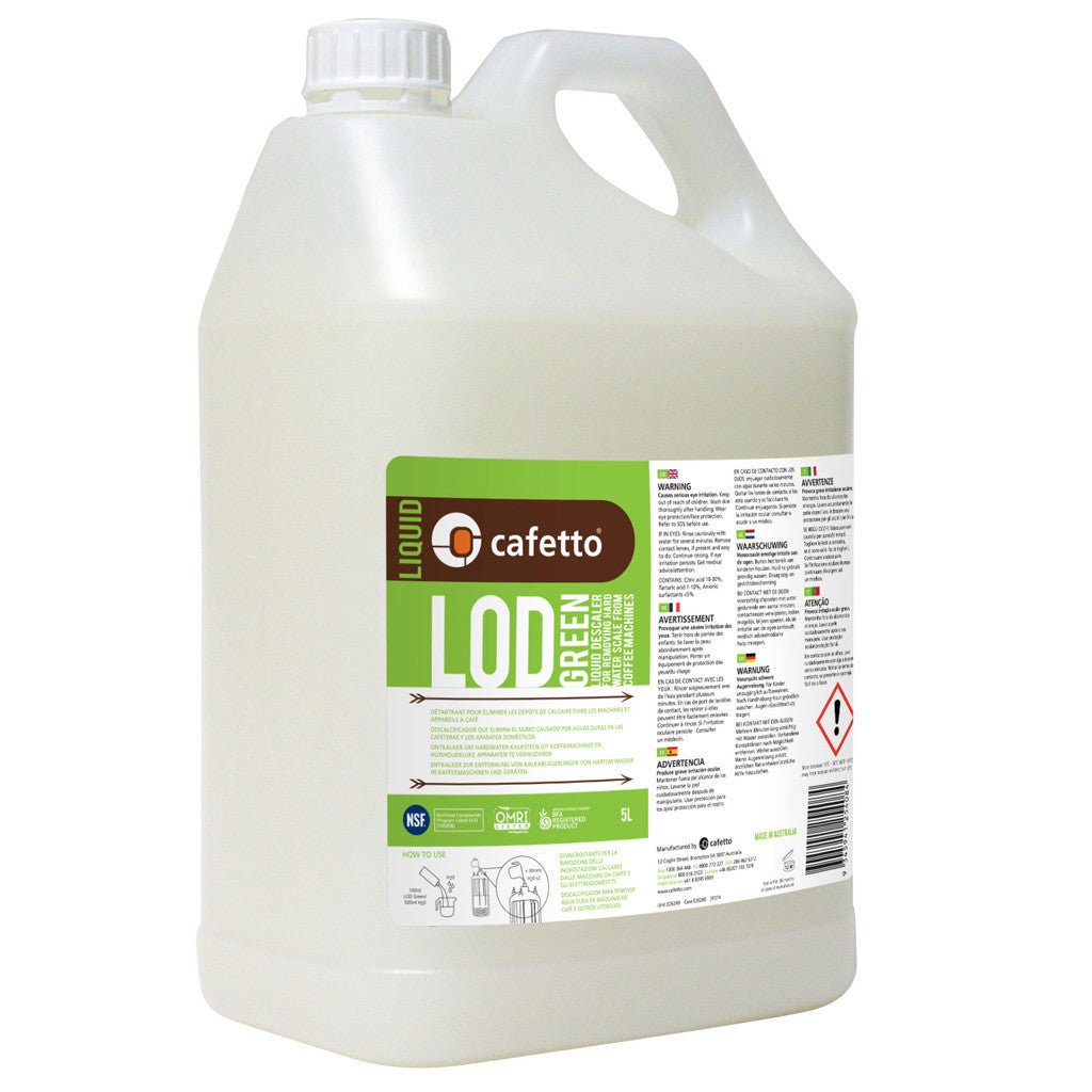 Cafetto 5 Litre Liquid Organic Descaler - Barista Supplies Cafetto 5 Litre Liquid Organic Descaler - Barista Supplies