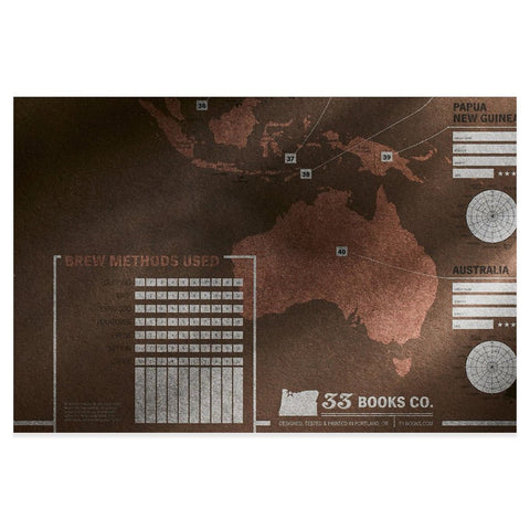 Coffee Tasting Map - Around the World in 40 Cups - Barista Supplies Coffee Tasting Map - Around the World in 40 Cups - Barista Supplies