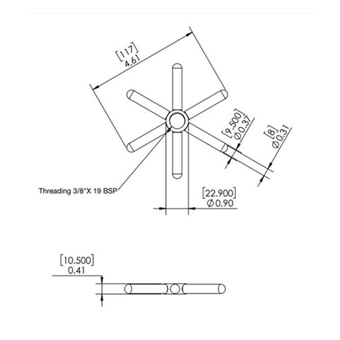 Krome Dispense Stainless Steel Rinser Disk - Barista Supplies Krome Dispense Stainless Steel Rinser Disk - Barista Supplies