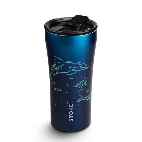 Sttoke 16oz Ocean Glow Reusable Coffee Cup