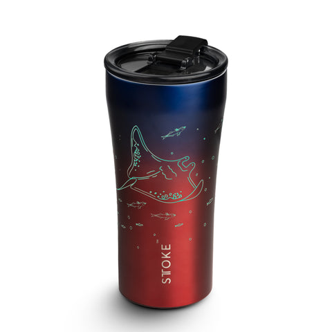 Sttoke 16oz Ocean Glow Reusable Coffee Cup