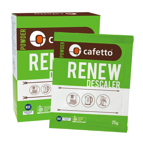 Cafetto 4 x 25g Sachet Renew Descaler Powder