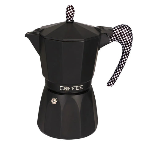 GAT Fashion Pied De Poule Moka Pot Coffee Maker 6 Cup