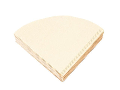 100 Pack Natural Filter Paper for 1 Cup Drippers - Barista Supplies