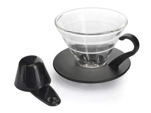 2-4 Cup Glass Cone Dripper Yama - Barista Supplies