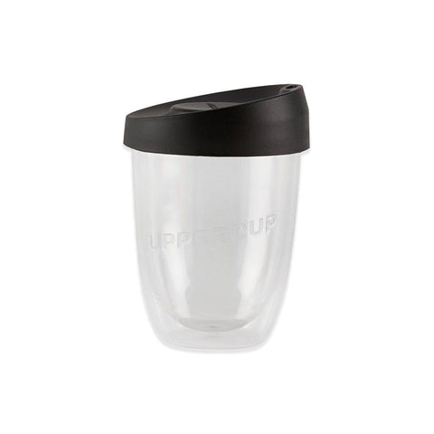 8oz Clear Uppercup With Black Lid - Barista Supplies
