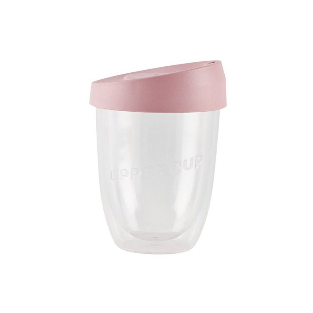 8oz Clear Uppercup With Pink Lid - Barista Supplies
