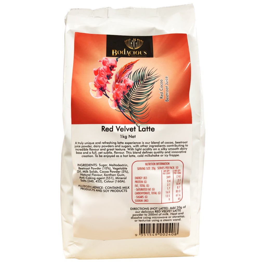 Bodacious Red Velvet Latte 1kg - Barista Supplies