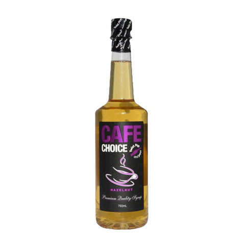 Cafe Choice 750ml Hazelnut Syrup - Barista Supplies