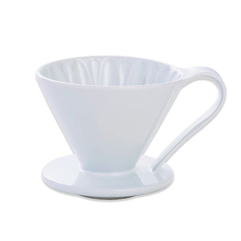 Cafec 1 Cup White Flower Dripper - Barista Supplies