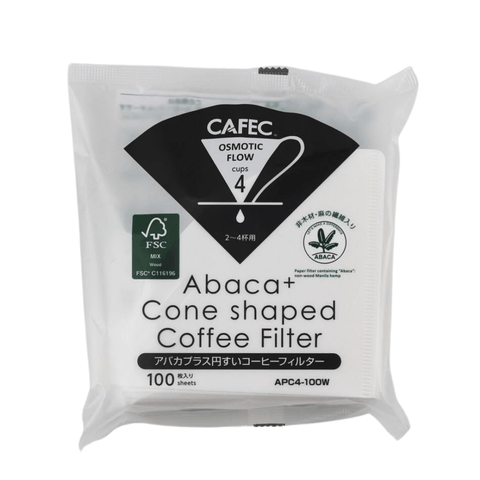 Cafec 2 Cup Abaca Plus Filter Paper 100 Pack - Barista Supplies