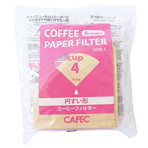 Cafec 2 Cup Brown Filter Paper 100 Pack - Barista Supplies
