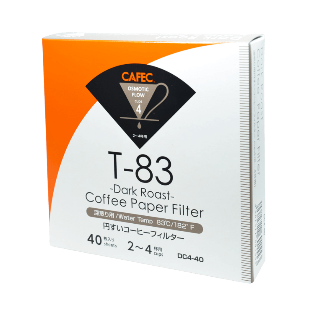 Cafec 2 Cup Dark Roast Filter Paper 40 Pack - Barista Supplies