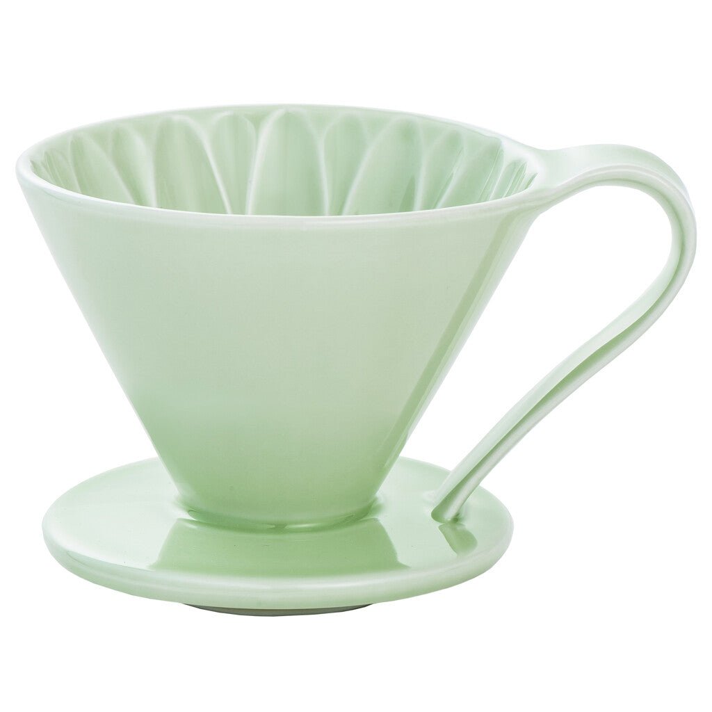 Cafec 2 Cup Green Flower Dripper - Barista Supplies