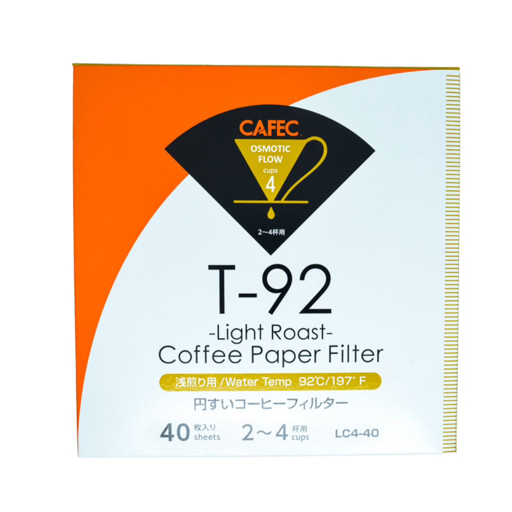 Cafec 2 Cup Light Roast Filter Paper 40 Pack - Barista Supplies