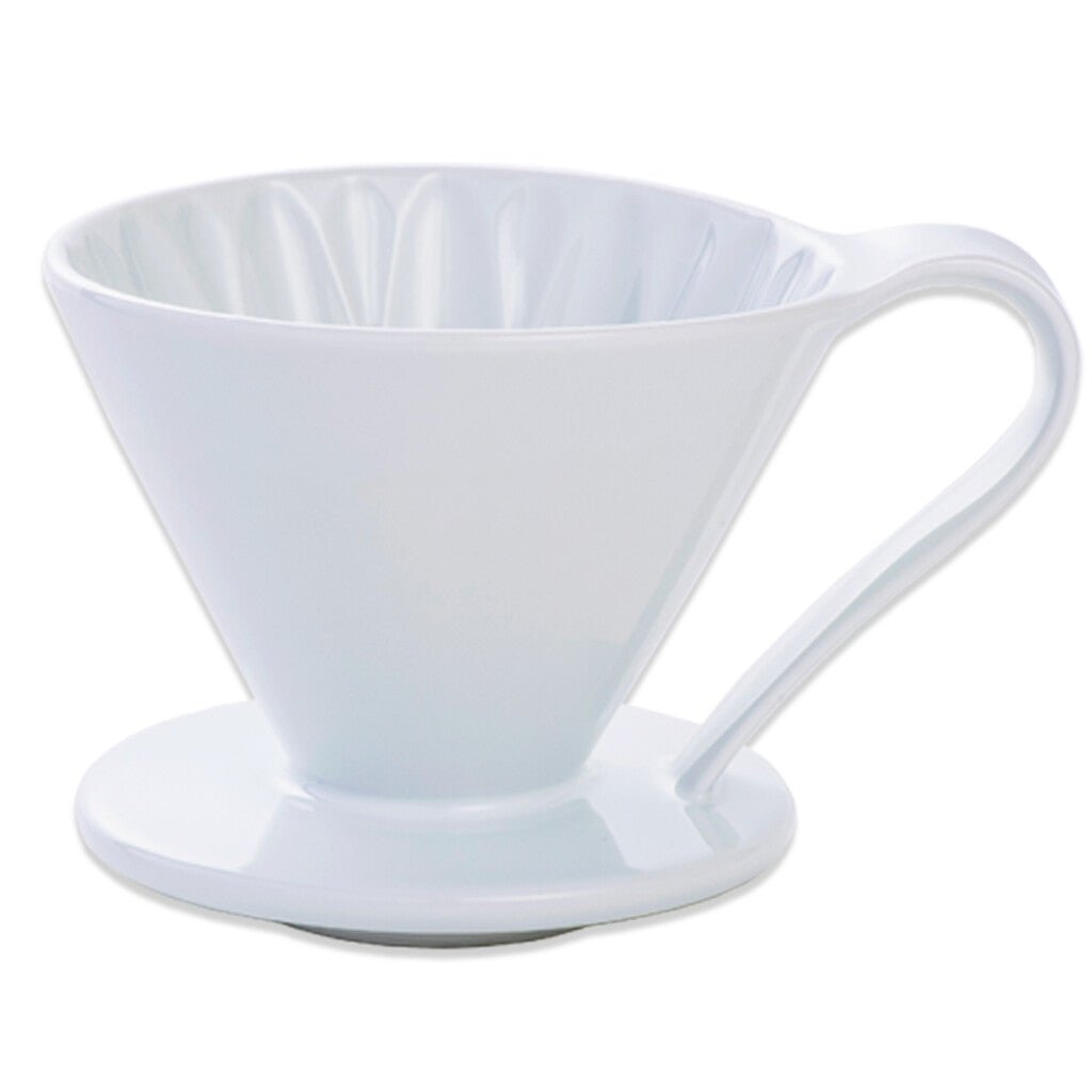 Cafec 2 Cup White Flower Dripper - Barista Supplies