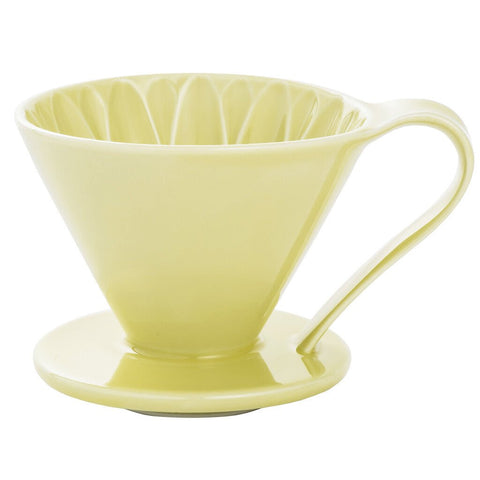 Cafec 2 Cup Yellow Flower Dripper - Barista Supplies