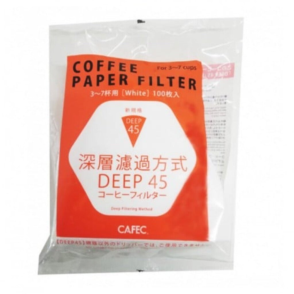 Cafec Deep Dripper Filter Paper 100 Pack - Barista Supplies