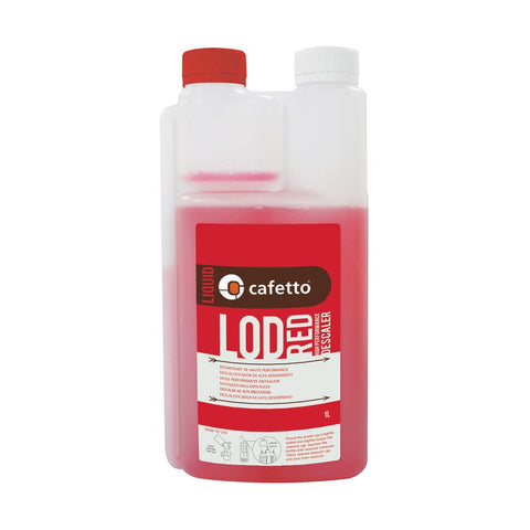 Cafetto 1 Litre Liquid Organic Descaler Red - Barista Supplies
