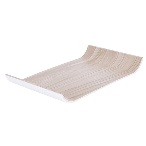 Coffee Serving Tray White And Birch - Barista Supplies