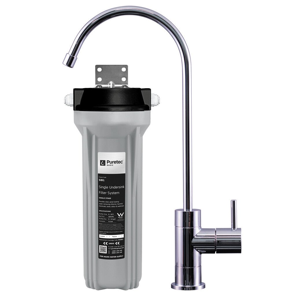 Puretec Under Sink Water Filter System with Faucet - Barista Supplies
