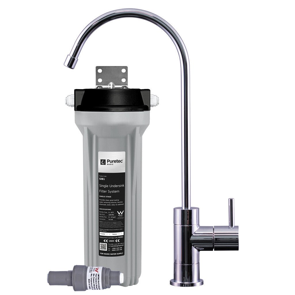 Puretec Under Sink Water Filter System with Faucet & PLV - Barista Supplies